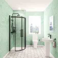 Hydropanel Shower Wall Panelling Marble Mint Green Gloss 900mm wide